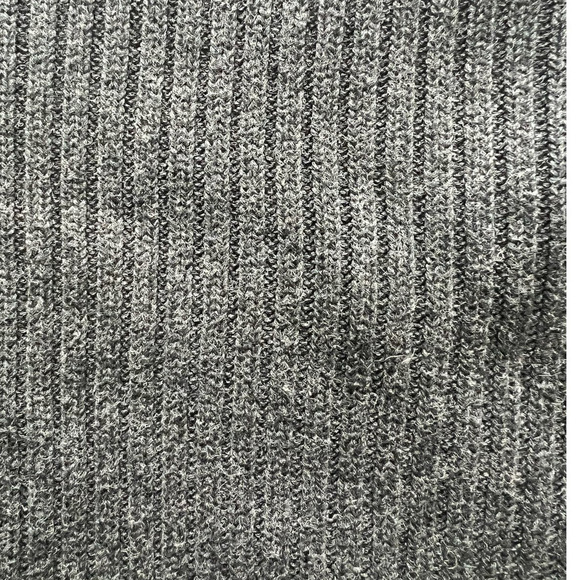 American Eagle Outfitter Full Zip Ribbed Cardigan, Gray, Arm Patches, size Large - Picture 4 of 10